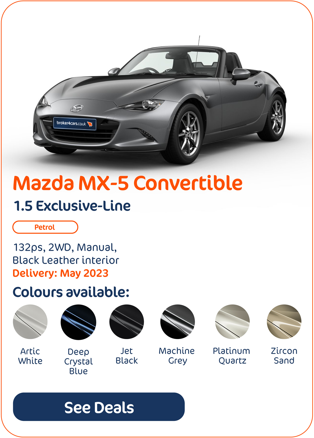 Mazda MX-5 Convertible 1.5 Exclusive-Line - Click to Enquire